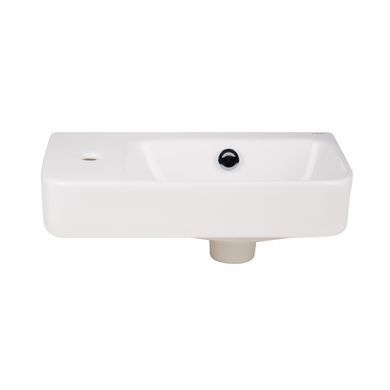 Раковина QTAP TERN 26х45 / донный клапан (QT17115117LW)