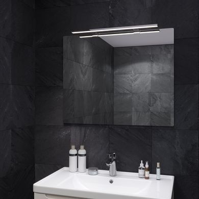 Зеркало SANWERK SIMPLI MINIMA 80х65 / светильник LED SMART BLACK AL 30 (ZS0000350)