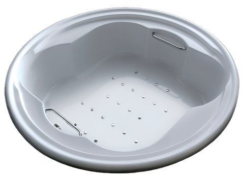 Ванна акриловая отдельностоящая гидромассажная TREESSE PERLA 182х182 + г/м + цифровим запуск + каркас VTL (V6697)