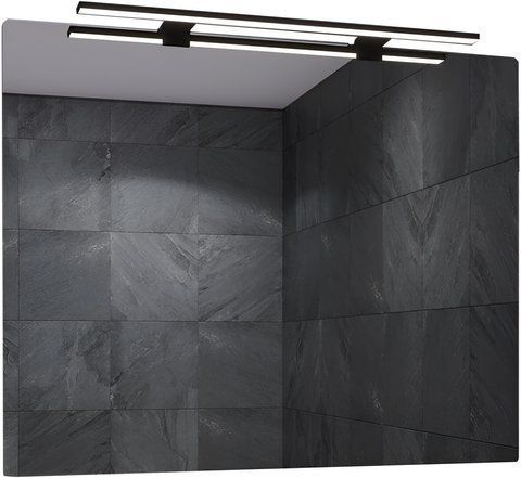 Зеркало SANWERK SIMPLI MINIMA 80х65 / светильник LED SMART BLACK AL 30 (ZS0000350)