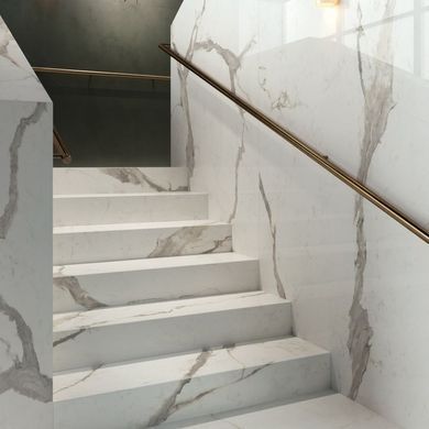 Керамогранит ABK STONE SENSI UP STATUARIO VERSILIA SLAB B 163,5X323 LUX 12 MM (0003861)