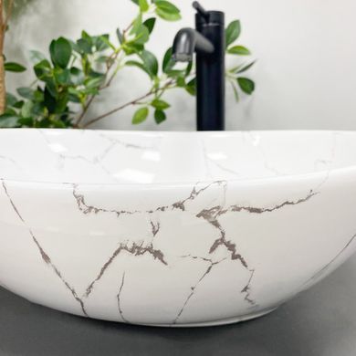 Раковина VBI PARMA 33.5х41.5 WHITE STONE (VBI-011017)