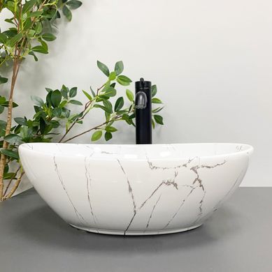 Раковина VBI PARMA 33.5х41.5 WHITE STONE (VBI-011017)