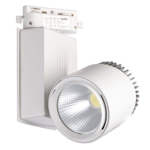 Світильник трековий поворотний LED 414/40W CW WH COB