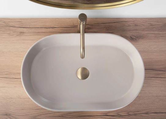 Раковина REA NADIA BEIGE MATT 38.5х61 / бежевая (REA-U9661)