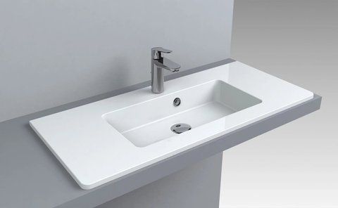 Раковина зі штучного каменю FANCY MARBLE ANNABELLE 40х90 (4009101)