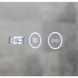 Дзеркало DUSEL LED DE-M0065D BLACK 65х80 сенсорне включення / підігрів / годинник / темп (DUSEL-541)