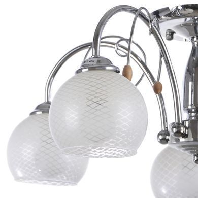 Люстра потолочная классическая E14 40W CH+WH (LK-235C/5)