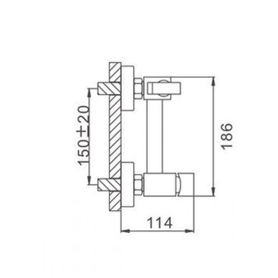 Гигиенический душ FRAP F7504-6, черный