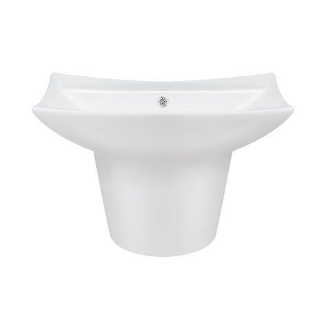 Раковина моноблок QTAP PRESTO 47х60 / донный клапан (QT2411G822W)