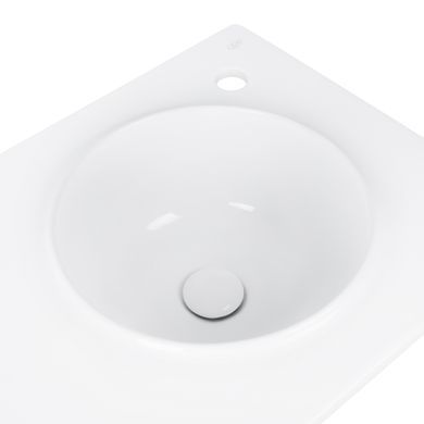 Раковина QTAP VIRGO 46х80 R / донный клапан (QT1811FL8130ARRW)
