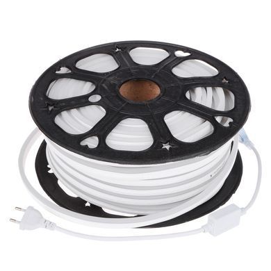 Світлодіодна стрічка вологозахищена 220V 14.4W 2835 CW NEON IP67 1M (BY-034/120)
