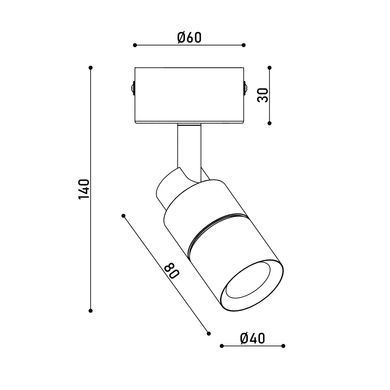 Спот KLOODI KD-02 5W 4K BK (KD-02 5W 4K BK)