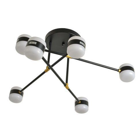 Люстра молекула LED 65W WW BK (BL-952S/6)