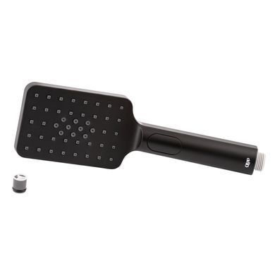 Лейка для ручного душа QTAP RUCNI 120х80 BLACK MATT (QTRUCA121N3KBB)