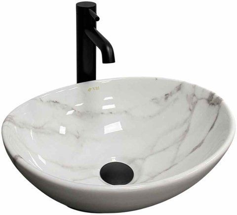 Раковина VBI PARMA 33.5х41.5 CALCATTA GLOSSY (VBI-011024)