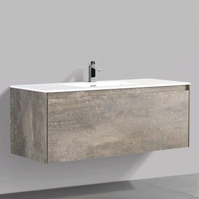 Тумба підвісна BAI + раковина 120 / рустикальний камінь (0764)