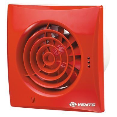 Вентилятор побутовий VENTS КВАЙТ 125 (QUIET125-RED)
