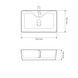Раковина VBI FORLI 30.5х55 L WHITE (VBI-011103)