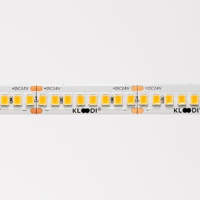 LED стрічка KLOODI KD2835-240-21.6W-3К-24V HE 21.6W 240LED 3000K 2800LM IP20 24V (KD2835-240-21.6W-3К-24V HE)