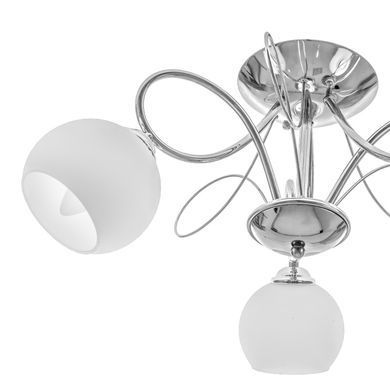 Люстра потолочная в спальню E27 60W CH+WH (LK-569C/3)