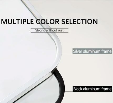 Зеркало DUSEL LED DE-M0065D 120х75 SILVER / сенсорное включение / подогрев (DUSEL-529)