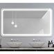 Зеркало DUSEL LED DE-M0065D 120х75 SILVER / сенсорное включение / подогрев (DUSEL-529)