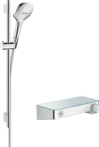 Душевой набор HANSGROHE SHOWERTABLET SELECT 300/RAINDANCE SELECT E 120 3JET/COMBI / белый / хром (27026400)