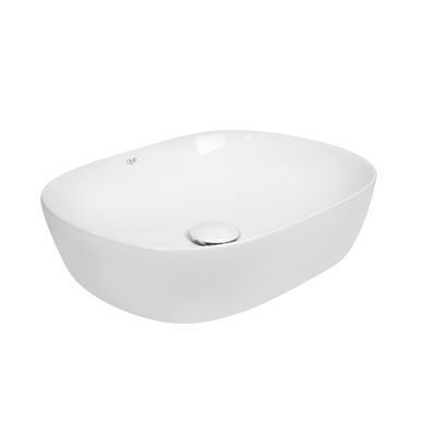 Раковина QTAP AQUARIUS 37х48 / донный клапан (QT21112185W)