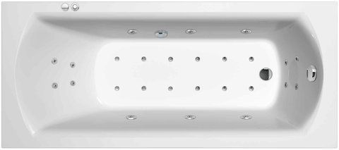 Ванна акрилова гідромасажна RAVAK DOMINO II 160х75 BEAUTY BASE / антик (GMSR1745)