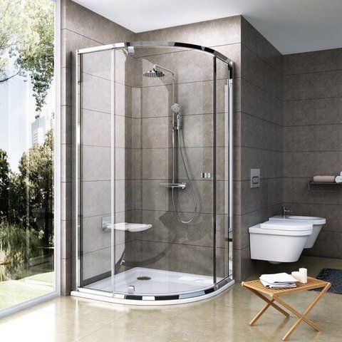 Душевая кабина RAVAK PIVOT PSKK3-90 полукруглая, 900X900 мм H1900, профиль сатин, стекло TRANSPARENT 37677U00Z1