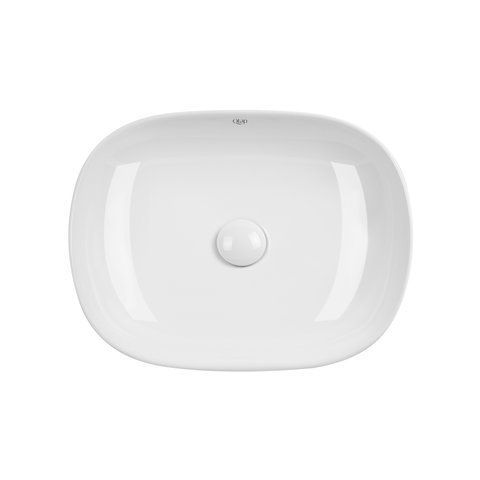 Раковина QTAP AQUARIUS 37х48 / донный клапан (QT21112185W)