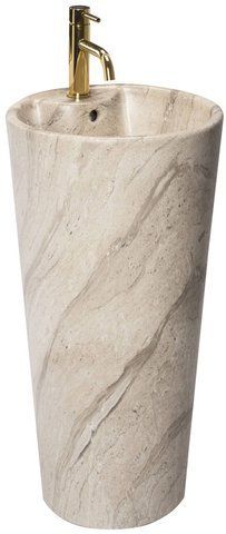 Раковина отдельностоящая REA BLANKA NATURAL MARMUR MATT 40х40 / мрамор (REA-U4664)
