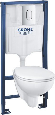 Комплект 5в1: Инсталляция для унитаза GROHE RAPID SL (39418000)