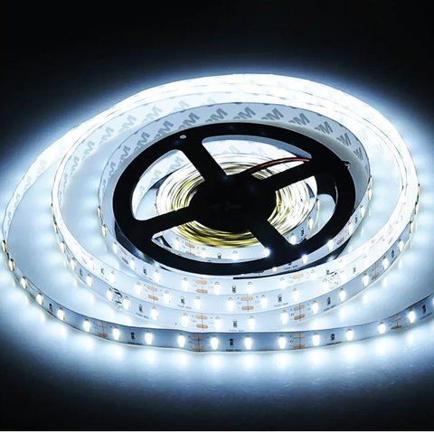 Світлодіодна стрічка негерметична холодний відтінок 12V 20.4W 3014 CW WHITE PCB IP20 1M (BY-029/204)