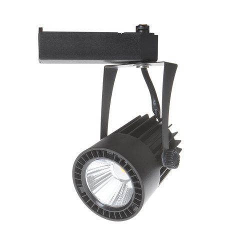 Світильник трековий поворотний LED 410/12W NW BK COB