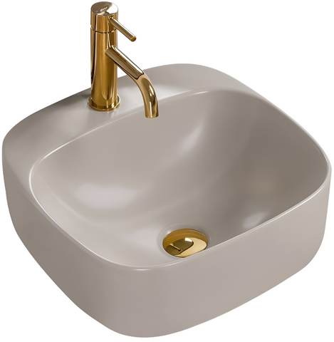 Раковина REA LUIZA GREY MATT 42.5х42.5 / серая (REA-U9610)