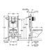 Комплект 5в1: Інсталяція для унітазу GROHE RAPID SL (39116000)