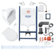 Комплект 5в1: Інсталяція для унітазу GROHE RAPID SL (39116000)