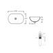 Раковина QTAP LEO 610х405 WHITE + донний клапан POP-UP PU02O (QT11118014W48472)