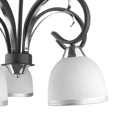 Люстра стельова E27 60W BK (LK-525C/5)