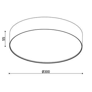 Світильник точковий KLOODI KD-MONZA300 36W 3К WH (KD-MONZA300 36W 3К WH)