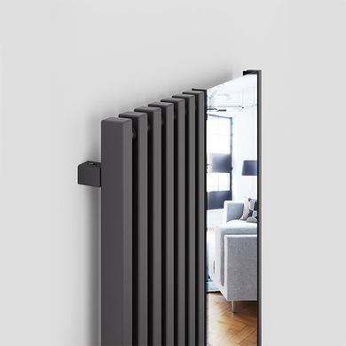 Радіатор TERMA TRIGA ME 1900X880 RAL9005 Підключення нижнє праве