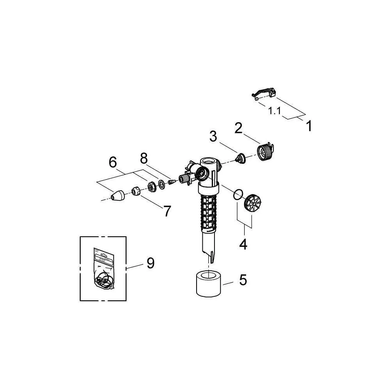 Вентиль наливний GROHE (37095000)