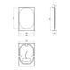 Зеркало QTAP TAURUS 600х850х1400 BLACK/WHITISH OAK с LED-подсветкой QT2478ZP600BWO, 850х600