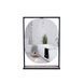 Зеркало QTAP TAURUS 600х850х1400 BLACK/WHITISH OAK с LED-подсветкой QT2478ZP600BWO, 850х600