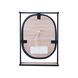 Зеркало QTAP TAURUS 600х850х1400 BLACK/WHITISH OAK с LED-подсветкой QT2478ZP600BWO, 850х600