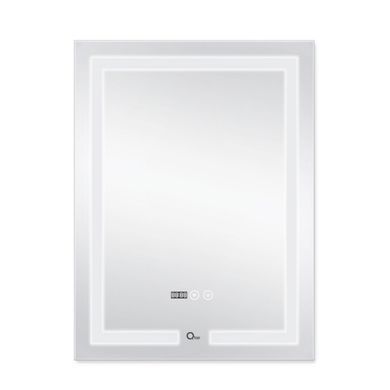 Зеркало QTAP MIDEYA 500х800 (DC-F936) с LED-подсветкой и антизапотеванием QT2078F936W, 800х500