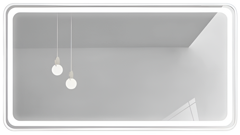 Зеркало DUSEL LED DE-M0065D 80х65 SILVER / сенсорное включение / подогрев (DUSEL-535)