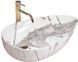 Раковина REA GRETA TAHUNDER SHINY 40х65.5 / белая (REA-U6500)